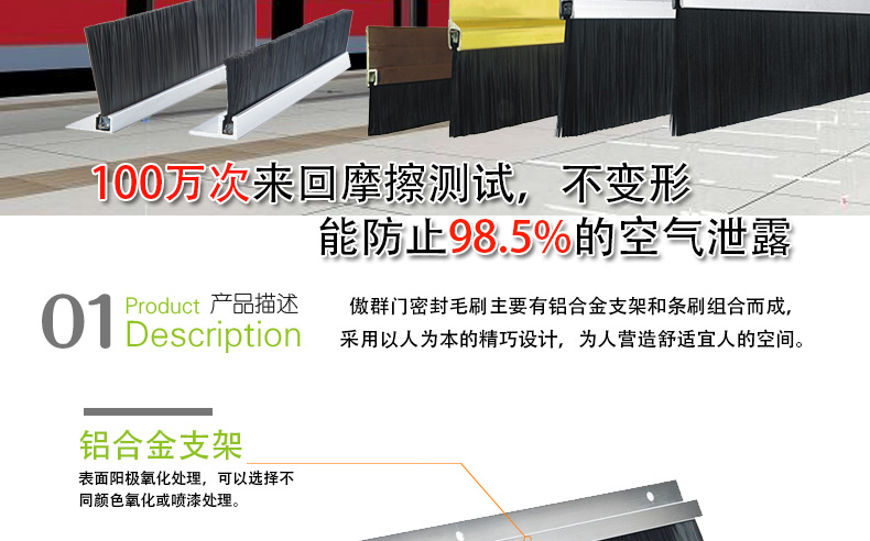 家用门密封门刷 (2)